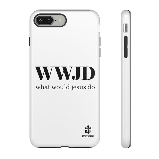 WWJD Phone Case - Inspirational Tough Cases for Faith, Christian Gifts, Meaningful Accessories, Religious Phone Cover, Motivational Decor