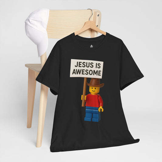 Jesus Is Awesome Tee, Unisex Cotton T-Shirt, Faith Shirt, Religious Apparel, Cute Christian Gift, Everyday Wear