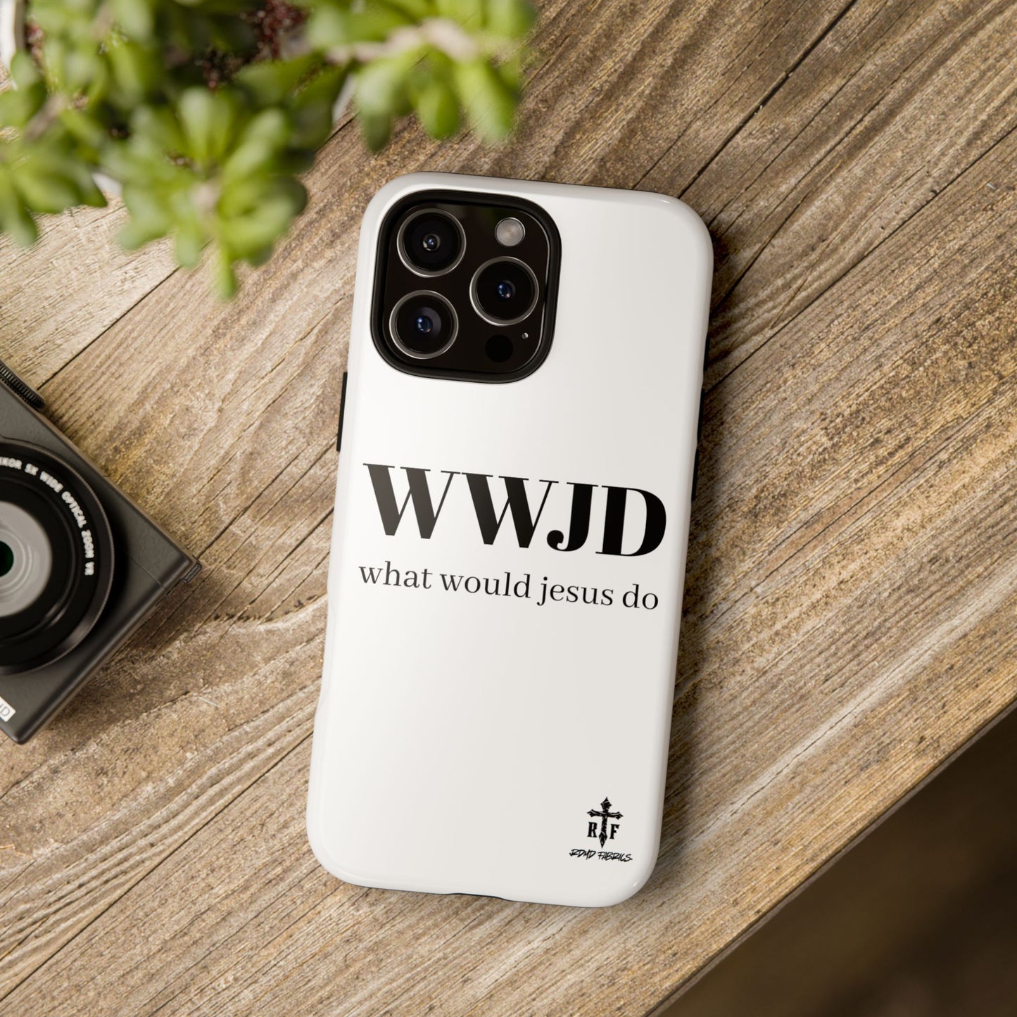 WWJD Phone Case - Inspirational Tough Cases for Faith, Christian Gifts, Meaningful Accessories, Religious Phone Cover, Motivational Decor