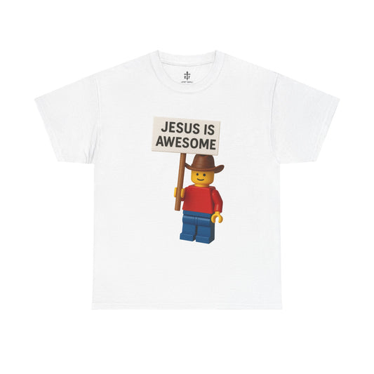 Jesus Is Awesome LEGO Inspired Unisex T-Shirt, Christian Apparel,  Funny Christian Apperal, Funny Christian Shirts