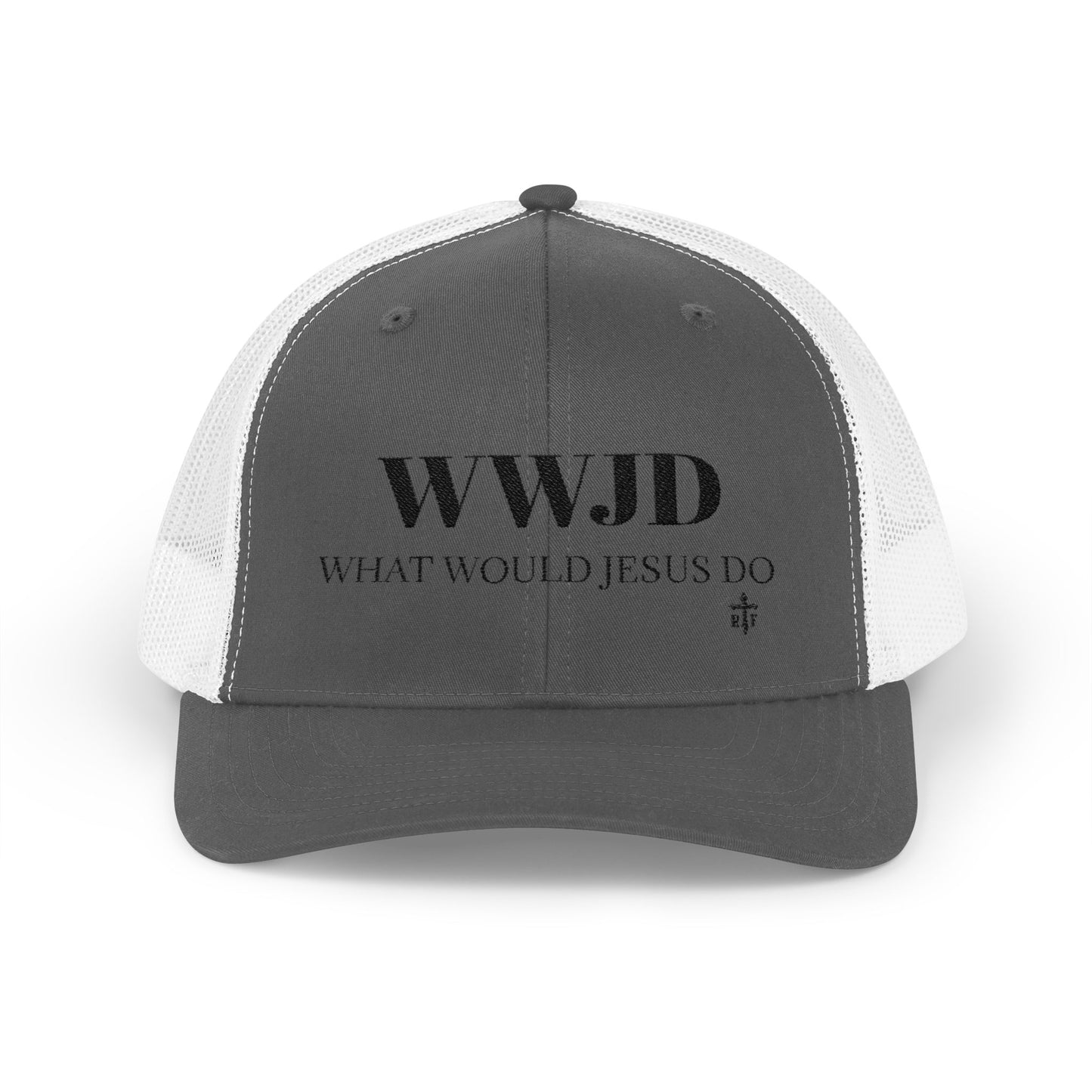 WWJD Snapback Trucker Cap - Faith-Based Fashion, Christian Gift, Casual Wear, Inspirational Accessory, Everyday Style