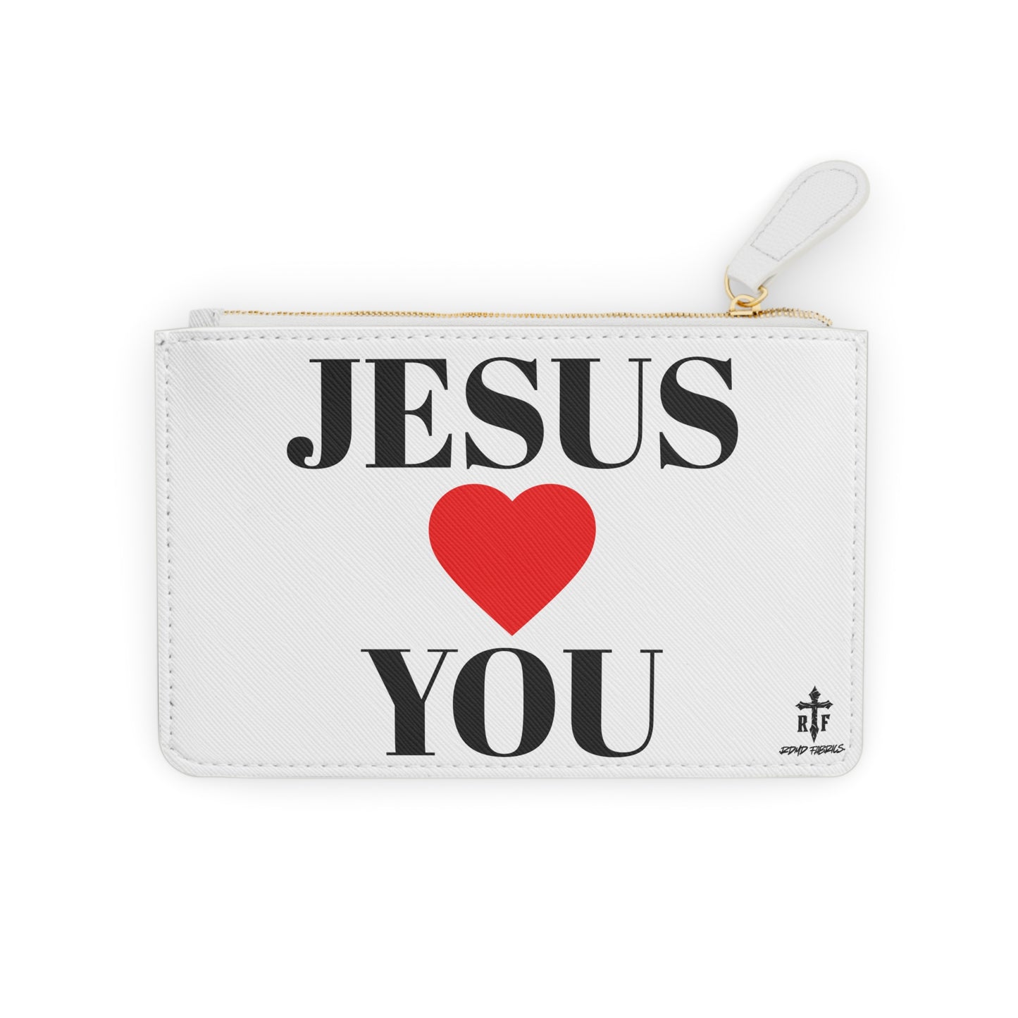 Jesus Loves You Mini Clutch Bag | Faith-Based Accessory, Christian Gift, Stylish Wallet, Cute Prayer Pouch, Inspirational Clutch
