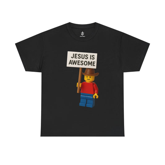 Jesus Is Awesome LEGO Inspired Unisex T-Shirt, Christian Apparel,  Funny Christian Apperal, Funny Christian Shirts