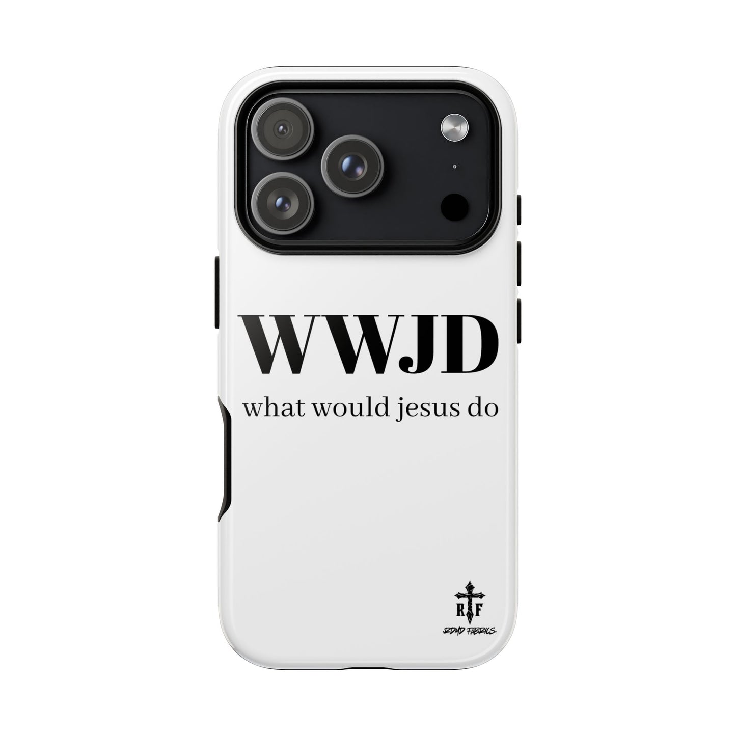 WWJD Phone Case - Inspirational Tough Cases for Faith, Christian Gifts, Meaningful Accessories, Religious Phone Cover, Motivational Decor