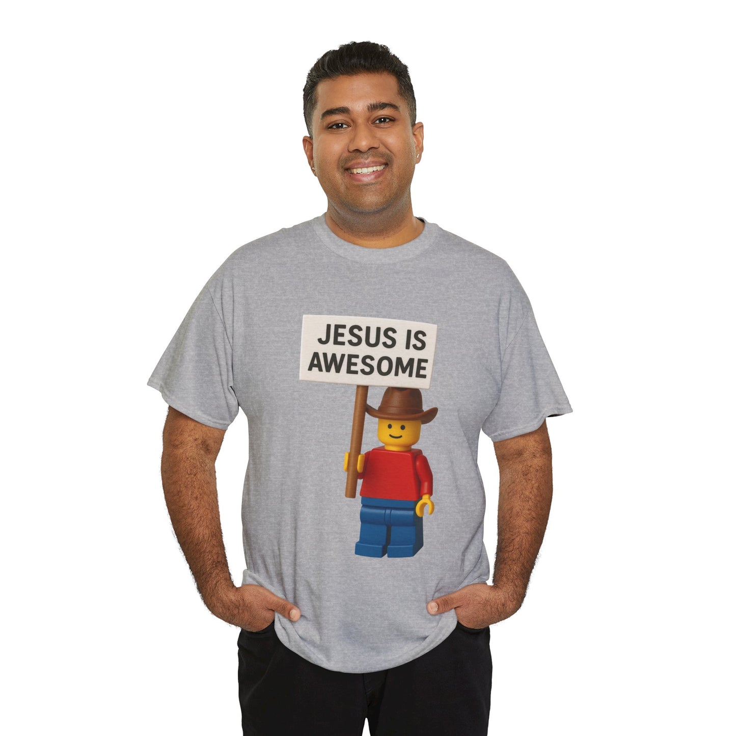 Jesus Is Awesome LEGO Inspired Unisex T-Shirt, Christian Apparel,  Funny Christian Apperal, Funny Christian Shirts
