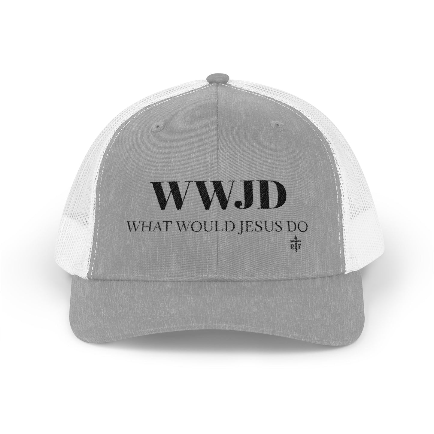 WWJD Snapback Trucker Cap - Faith-Based Fashion, Christian Gift, Casual Wear, Inspirational Accessory, Everyday Style