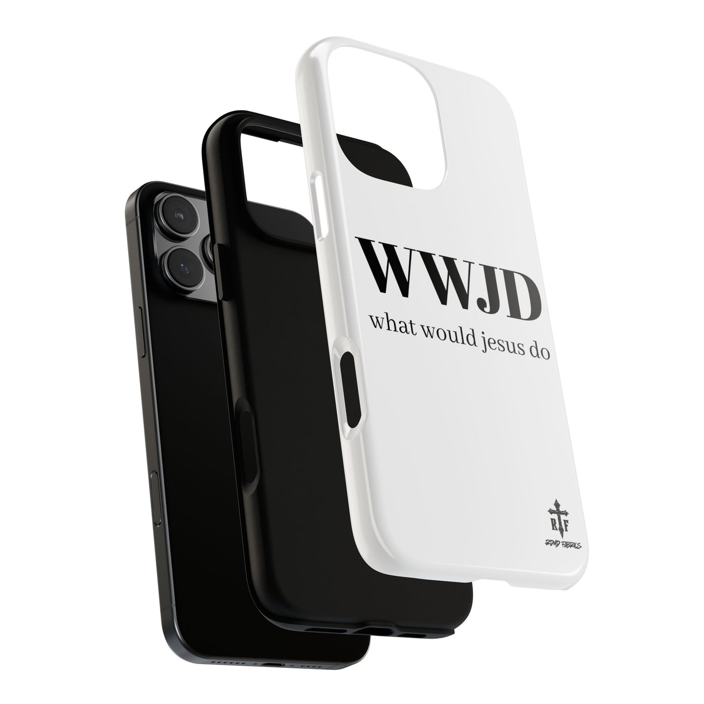 WWJD Phone Case - Inspirational Tough Cases for Faith, Christian Gifts, Meaningful Accessories, Religious Phone Cover, Motivational Decor