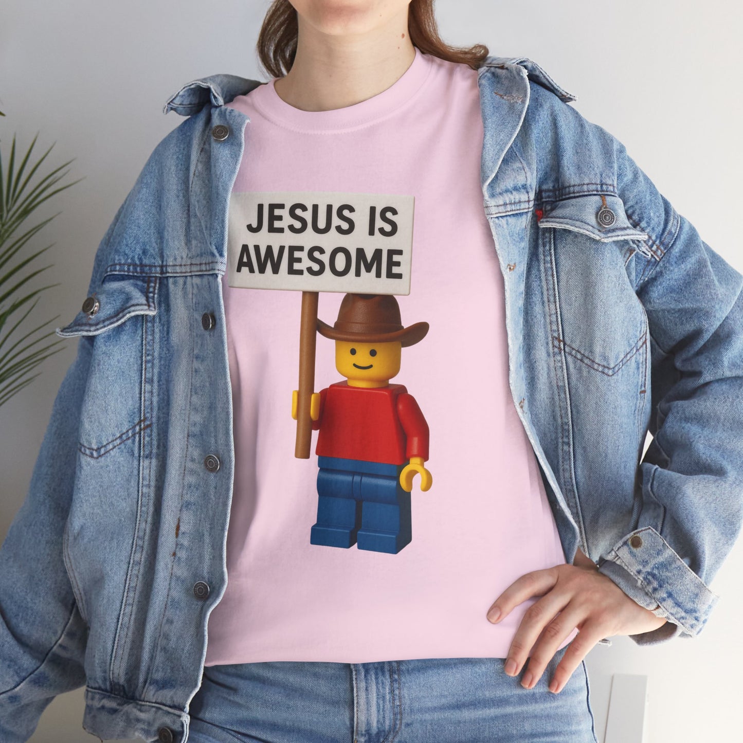 Jesus Is Awesome Tee, Unisex Cotton T-Shirt, Faith Shirt, Religious Apparel, Cute Christian Gift, Everyday Wear
