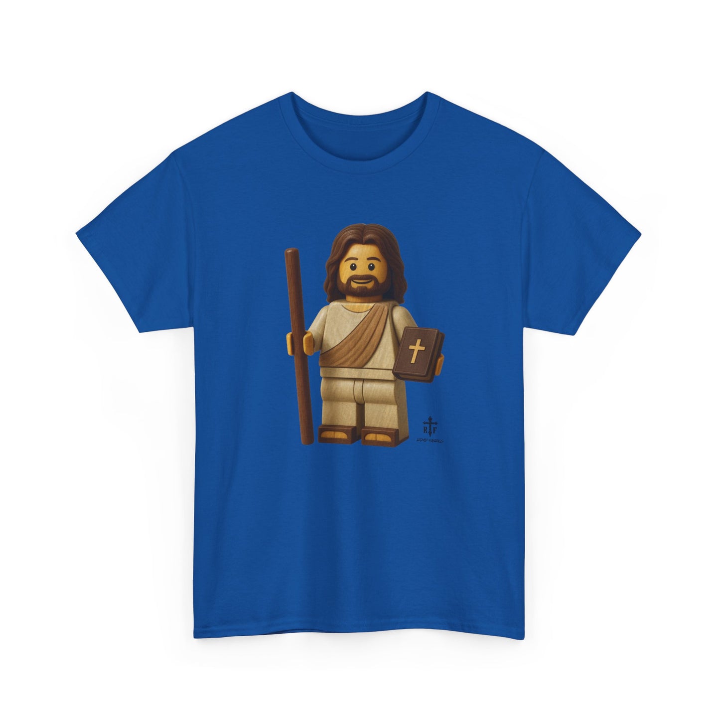 Lego Jesus Unisex Heavy Cotton Tee, Faith-Based Shirt, Christian Apparel, Religious Gift, Casual Wear, Unique Design
