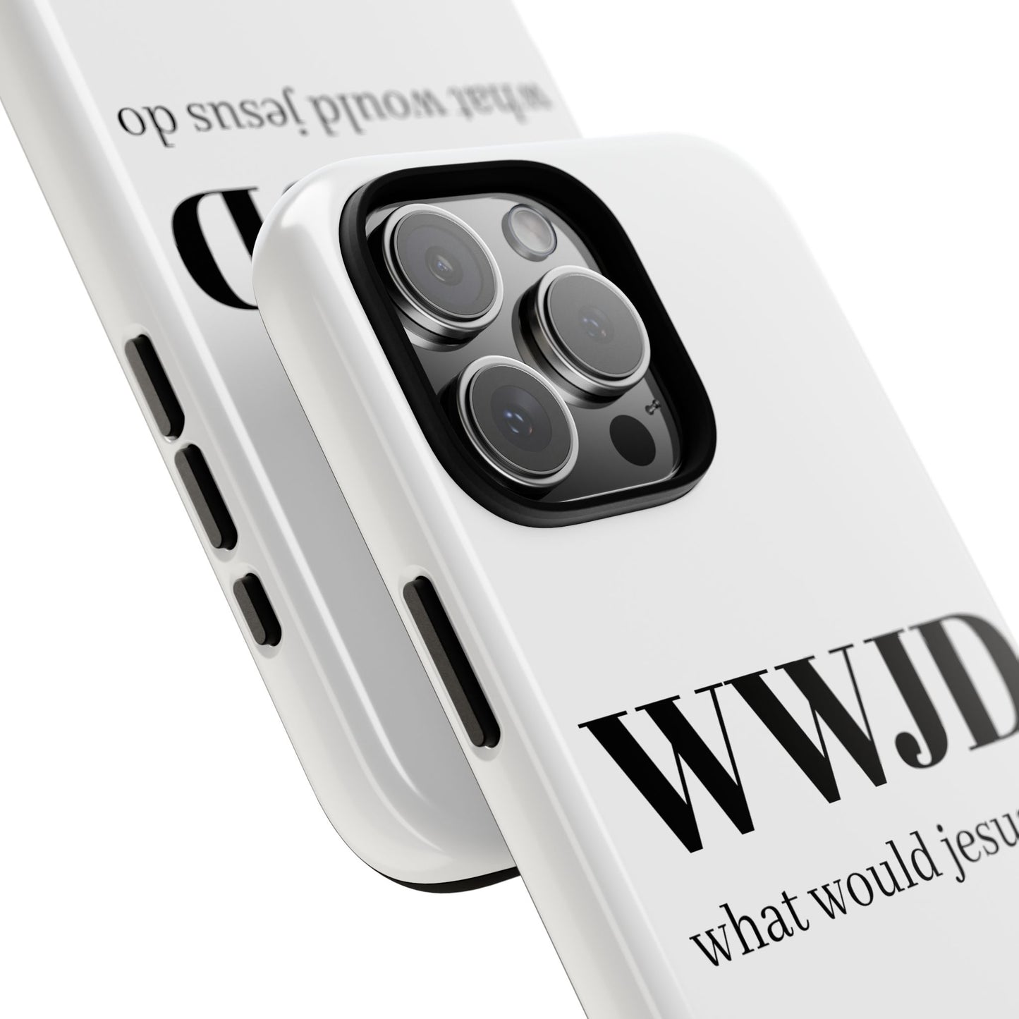 WWJD Phone Case - Inspirational Tough Cases for Faith, Christian Gifts, Meaningful Accessories, Religious Phone Cover, Motivational Decor